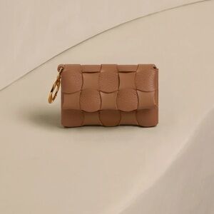 Polene Tan Textured Wallet